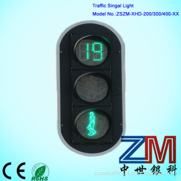 Green Pedestrian & Countdown Meter Traffic Signal Heads/ LED Traffic Light